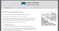 Desktop Screenshot of knoesel-ronge.de
